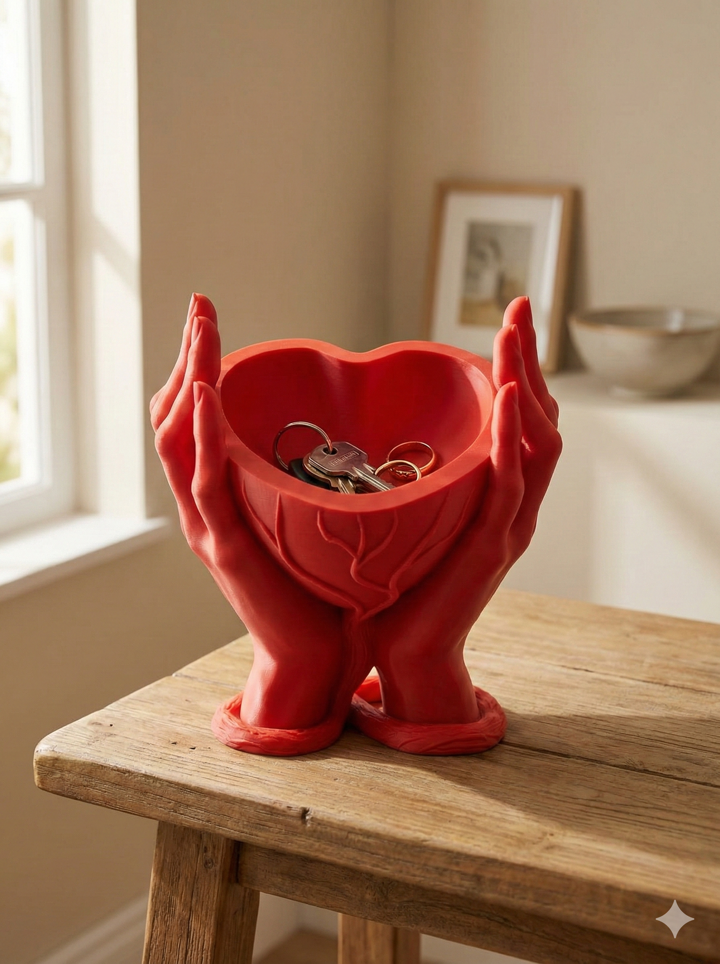 Heart Hands Decorative Key Holder