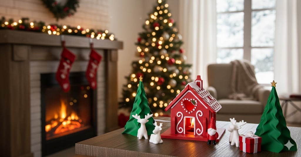 Christmas Village Set – Festive Decorative Scene