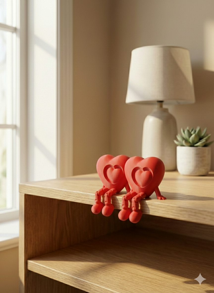 Heart Figure Decorative Set (2 Pieces)