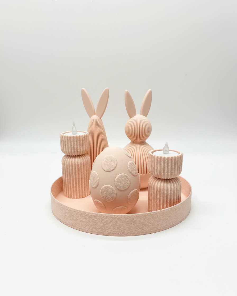 Minimal Easter Decor Set – Bunny & Egg Collection