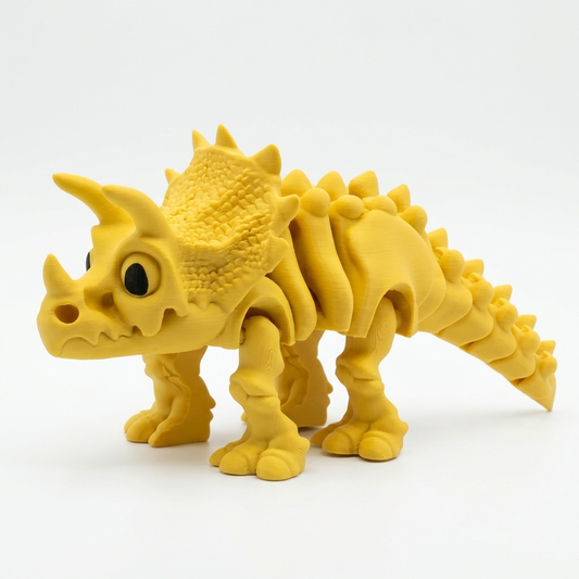 Flexi Skeleton Triceratops – Articulated Dinosaur Figure